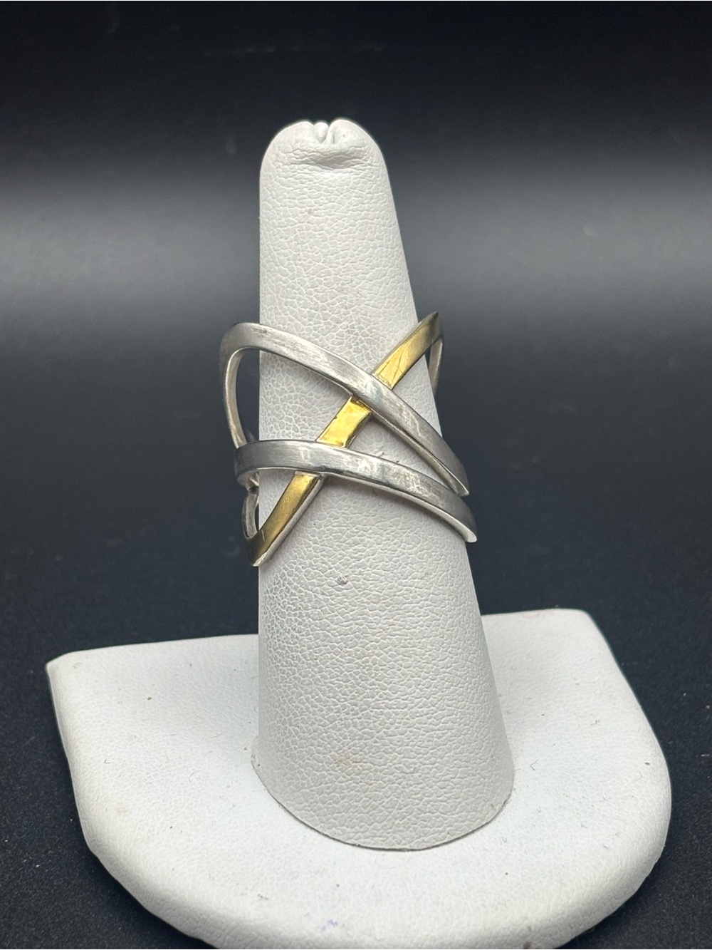 Sterling Crisscross Ring